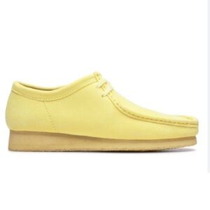 Clarks Originals Wallabee Yellow Men's Suede Shoe Moccasins Sz 9.5 US EU 41